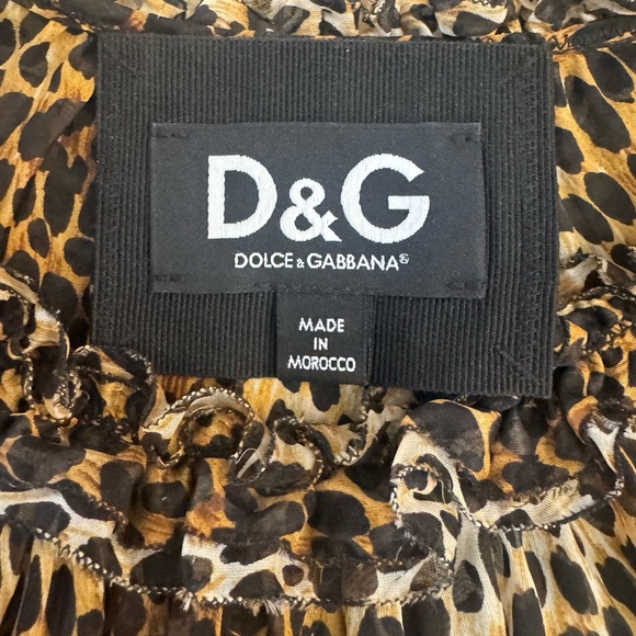 Dolce and Gabbana Leopard Blouse - Picture 3 of 4